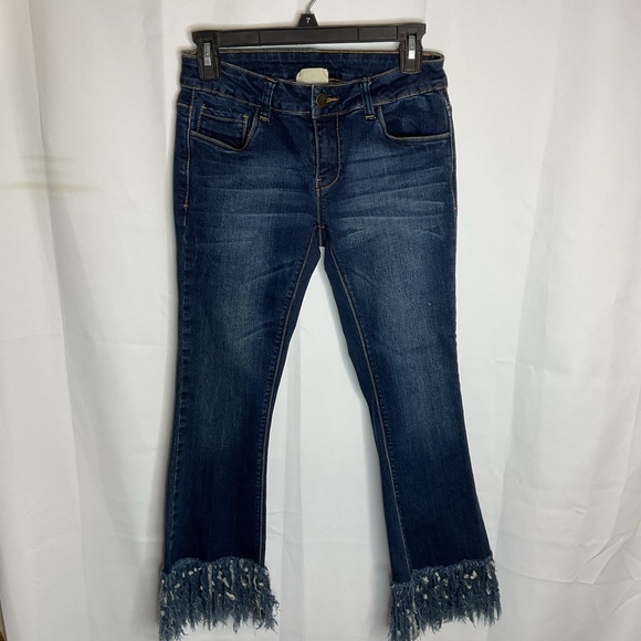 LITZ jeans waist 27 crop leg with fray at bottom - Picture 5 of 10